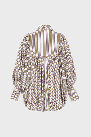 GIANT-COLLAR TAILORED BALLOON SHIRT IN COTTON-POPLIN