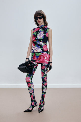 LEGGINGS IN PRINTED STRETCH-JERSEY