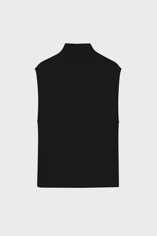 DRAPED SLEEVELESS TOP IN VISCOSE JERSEY