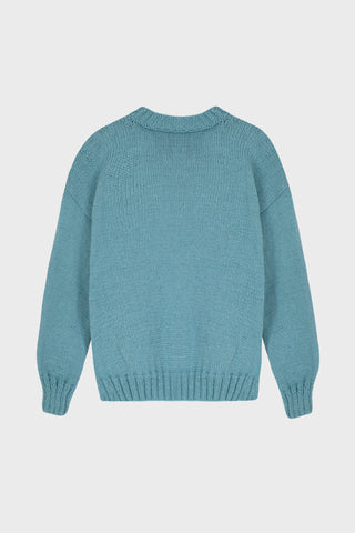 HAND-KNIT GORDES SWEATER IN WOOL