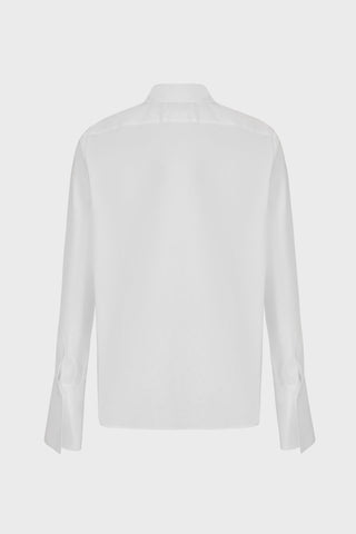 GIANT-COLLAR TAILORED SHIRT IN COTTON-POPLIN