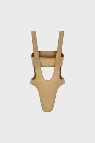 CUT-OUT BODYSUIT IN MESH