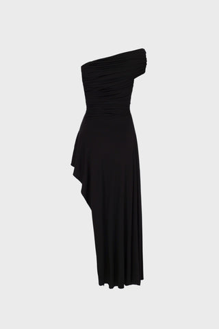 ASYMMETRIC-CUT ONE-SHOULDER DRESS IN VISCOSE JERSEY