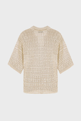 CROCHET-KNIT OVERSIZED TOP GENERATION78