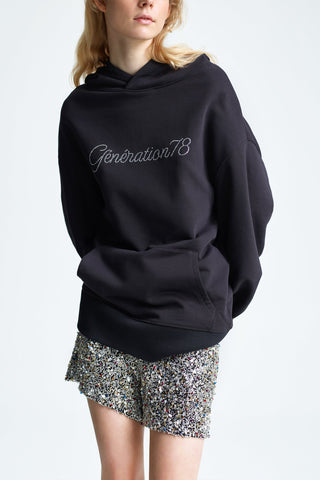 CRYSTAL EMBELLISHED OVERSIZED HOODIE GENERATION78