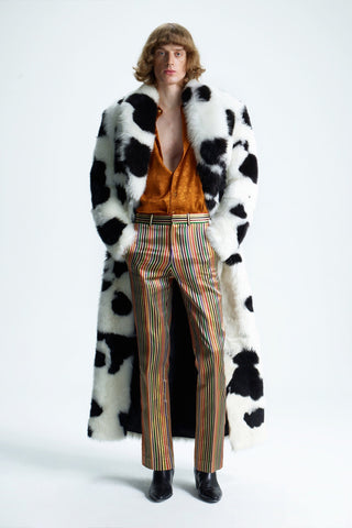 DALMATIAN-PRINT SHEARLING COAT GENERATION78