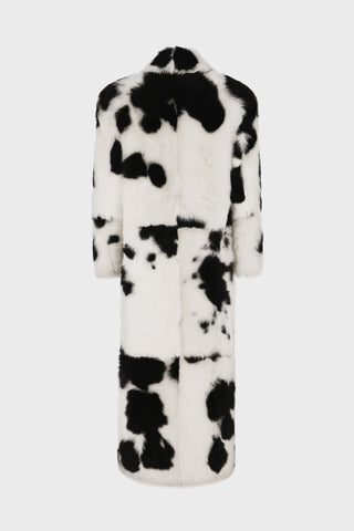 DALMATIAN-PRINT SHEARLING COAT GENERATION78