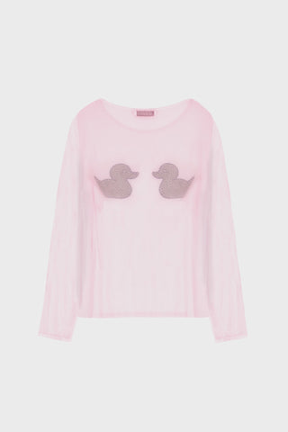 DUCK EMBELLISHED OVERSIZED TOP GENERATION78