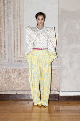 TAILORED SCULPTED PANTS IN TECHNICAL-COTTON