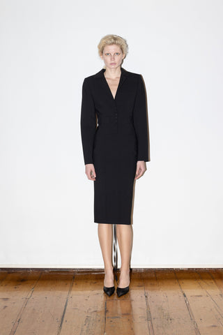 TAILORED MIDI SKIRT IN WOOL