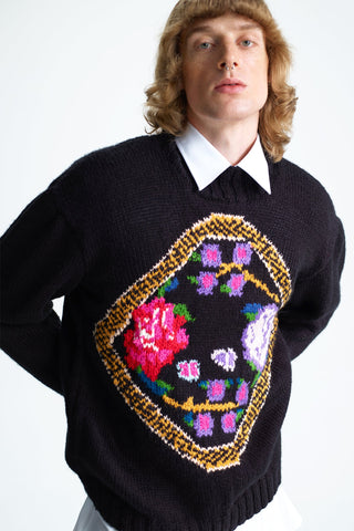 HAND-KNIT GORDES SWEATER IN WOOL