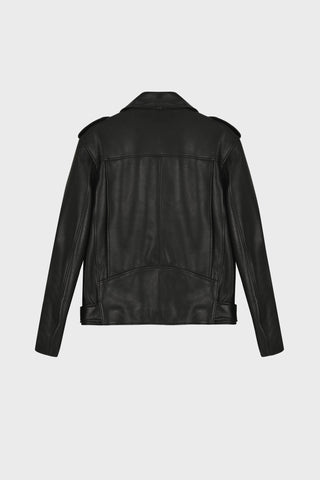 OVERSIZED BIKER JACKET IN CALFSKIN