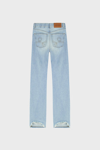 LOOSE-FIT JEANS IN ICE-BLUE DENIM