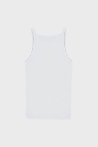 THIN-STRAP TANK TOP IN RIBBED JERSEY