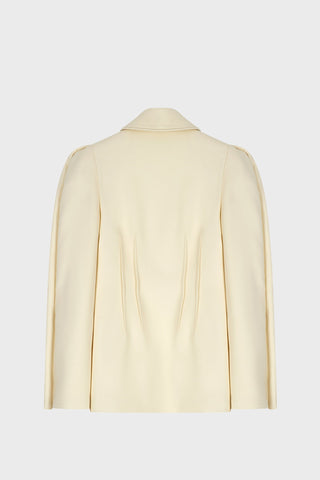 TAILORED SCULPTED JACKET IN SILKY-WOOL