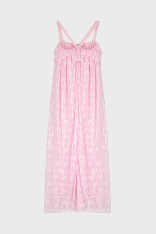 RUFFLED MAXI DRESS IN LACE
