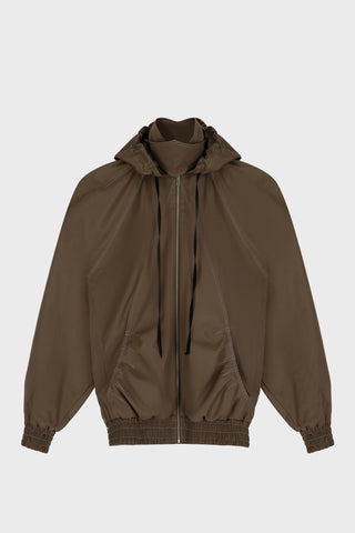 LONG BLOUSON JACKET IN TECHNICAL-COTTON