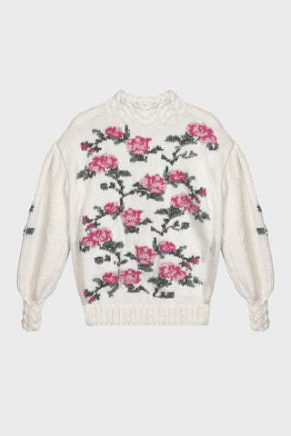 HAND-KNIT GORDES SWEATER IN WOOL