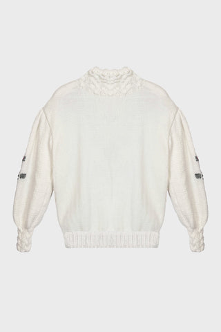 HAND-KNIT GORDES SWEATER IN WOOL