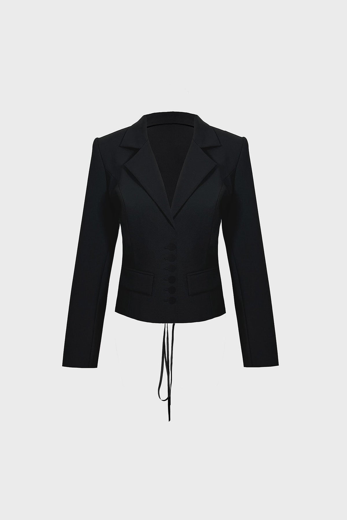 TAILORED CROPPED JACKET IN WOOL