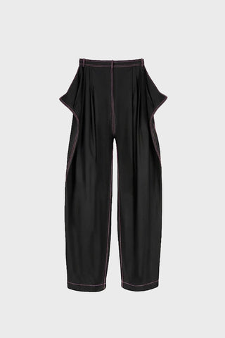 TAILORED SCULPTED PANTS IN TECHNICAL-COTTON