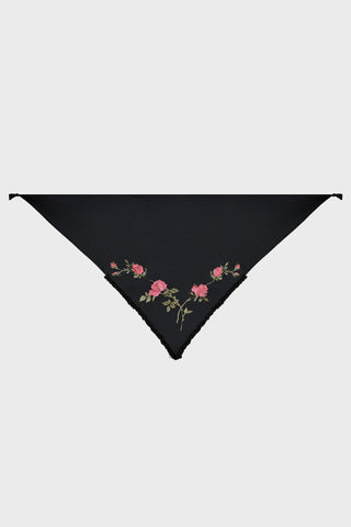 EMBROIDERED SHAWL IN SATIN