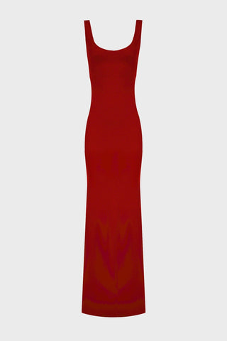 MAXI TANK DRESS IN CREPE-JERSEY