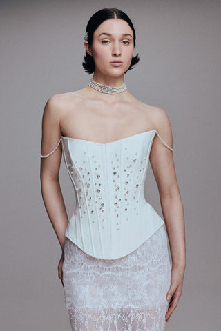 TAILORED MIDI PENCIL SKIRT IN LACE