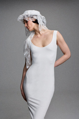 MAXI TANK DRESS IN CREPE-JERSEY