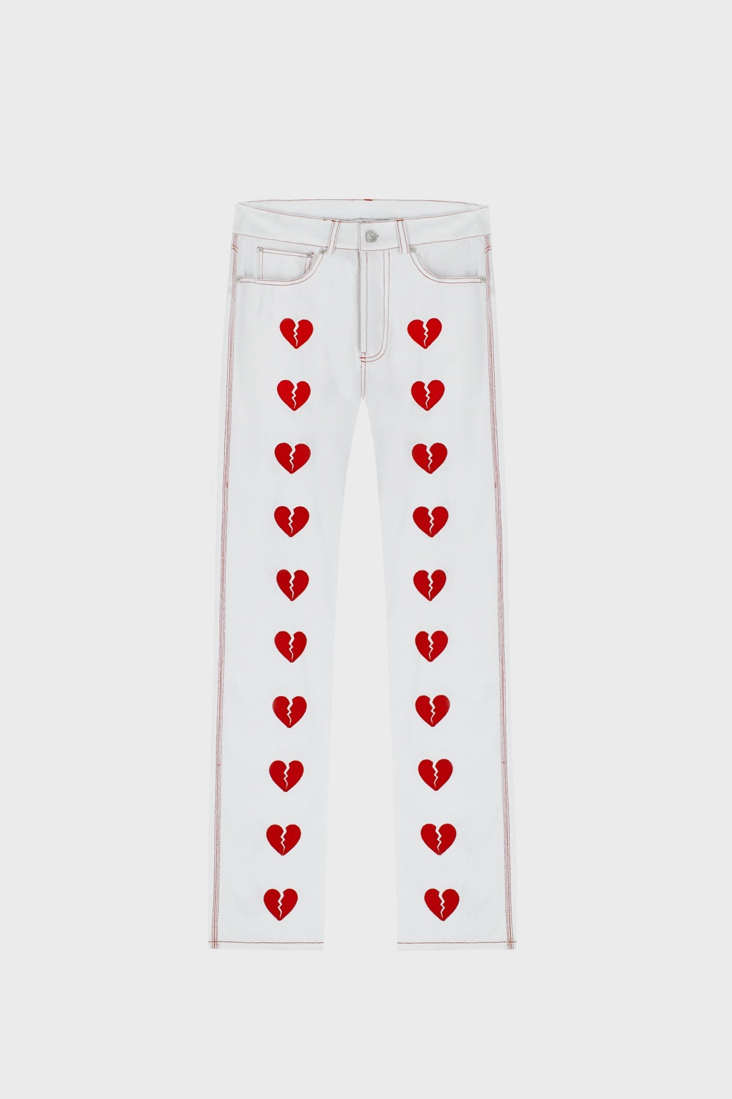 Embroidered straight pant