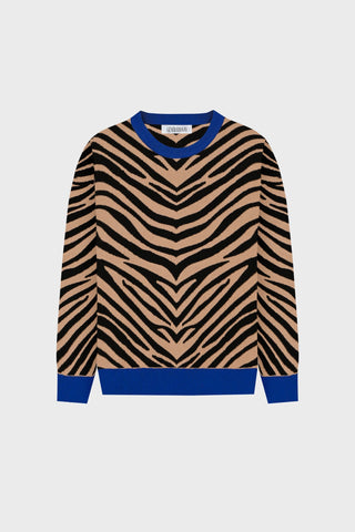 OVERSIZED CASHMERE-BLEND ZEBRA SWEATER GENERATION78