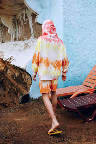 OVERSIZED HOODIE IN TIE-DYE JERSEY GENERATION78