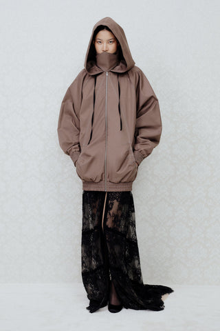 LONG BLOUSON JACKET IN TECHNICAL-COTTON