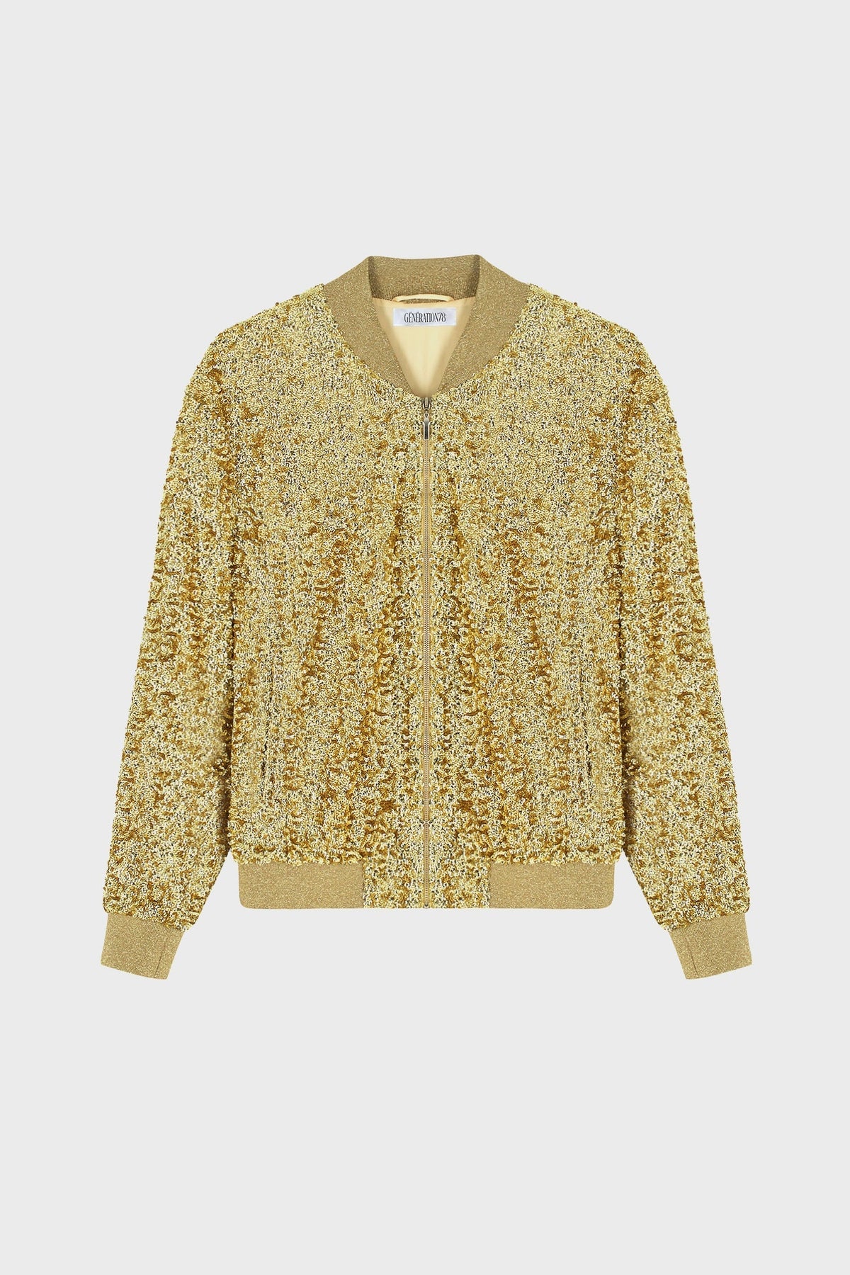 SEQUINED BOMBER JACKET