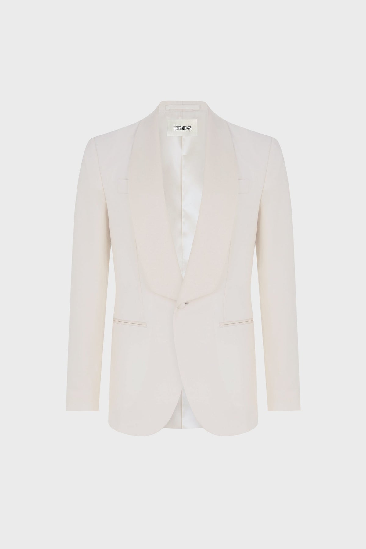 SINGLE-BREASTED TAILORED TUXEDO JACKET
