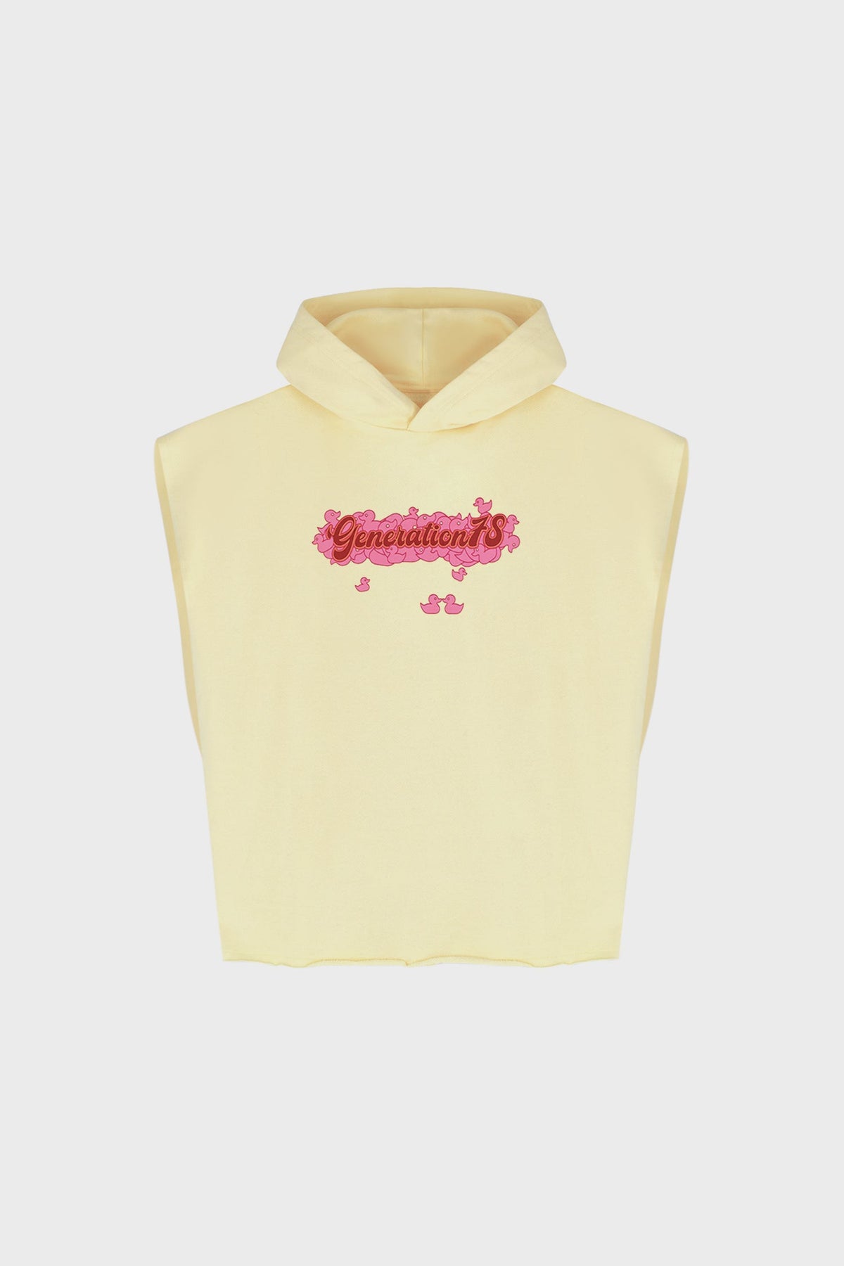 SLEEVELESS HOODIE IN COTTON JERSEY