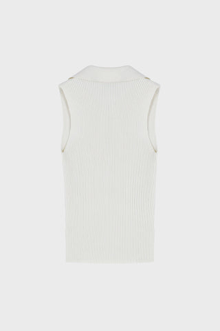 SLEEVELESS RIBBED-KNIT TOP GENERATION78