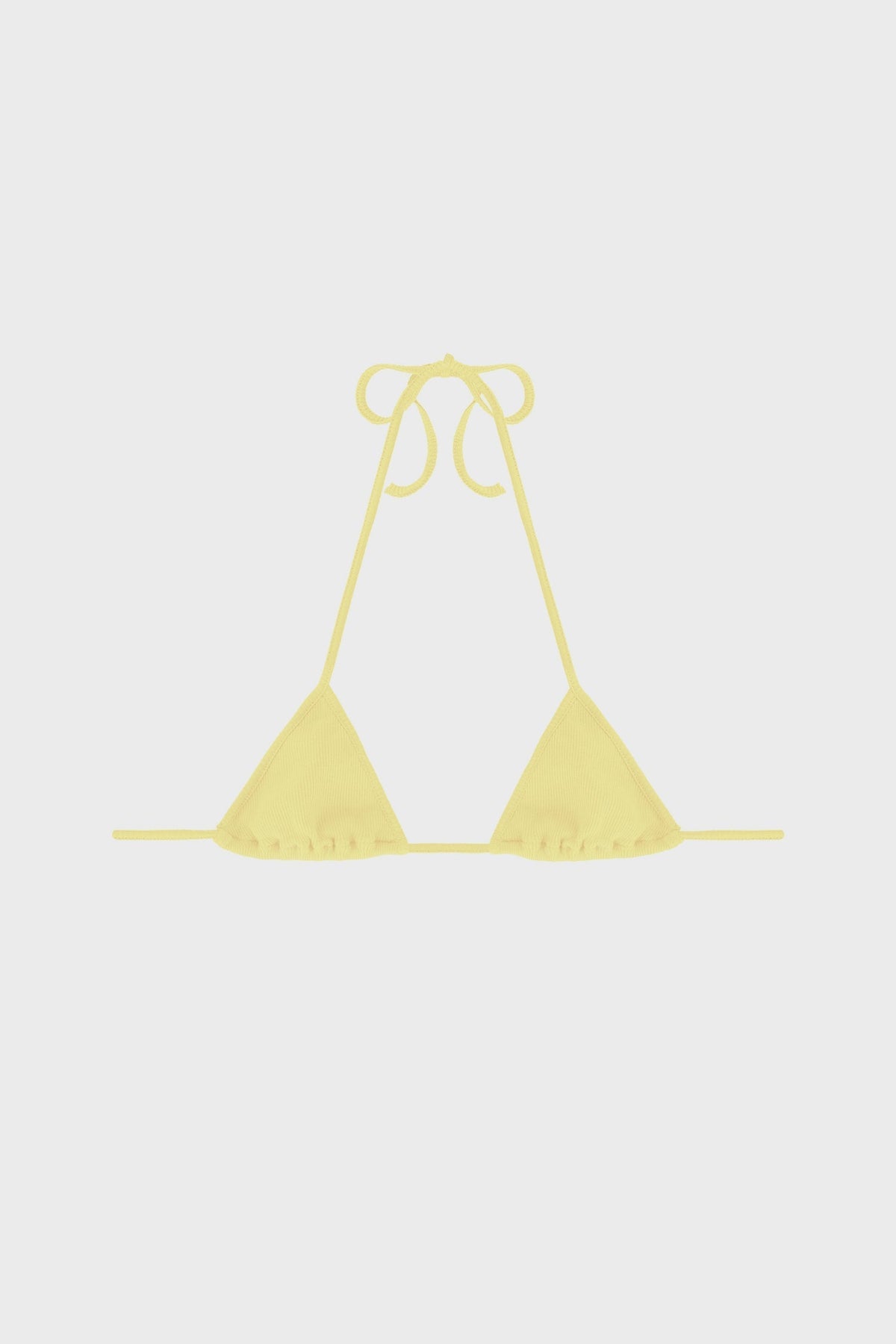 TRIANGLE BIKINI TOP IN RIBBED JERSEY