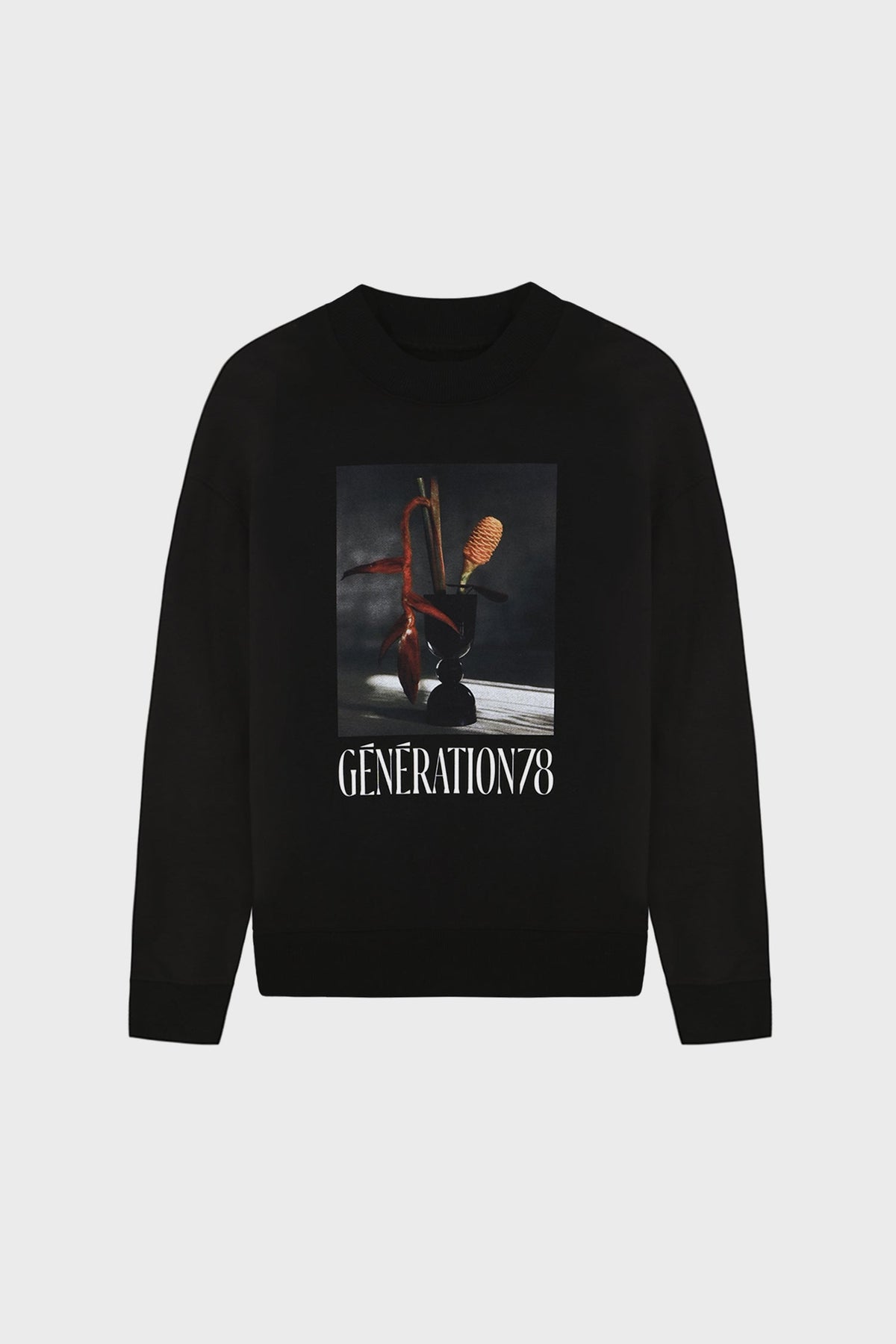 VASE PRINT OVERSIZED SWEATSHIRT